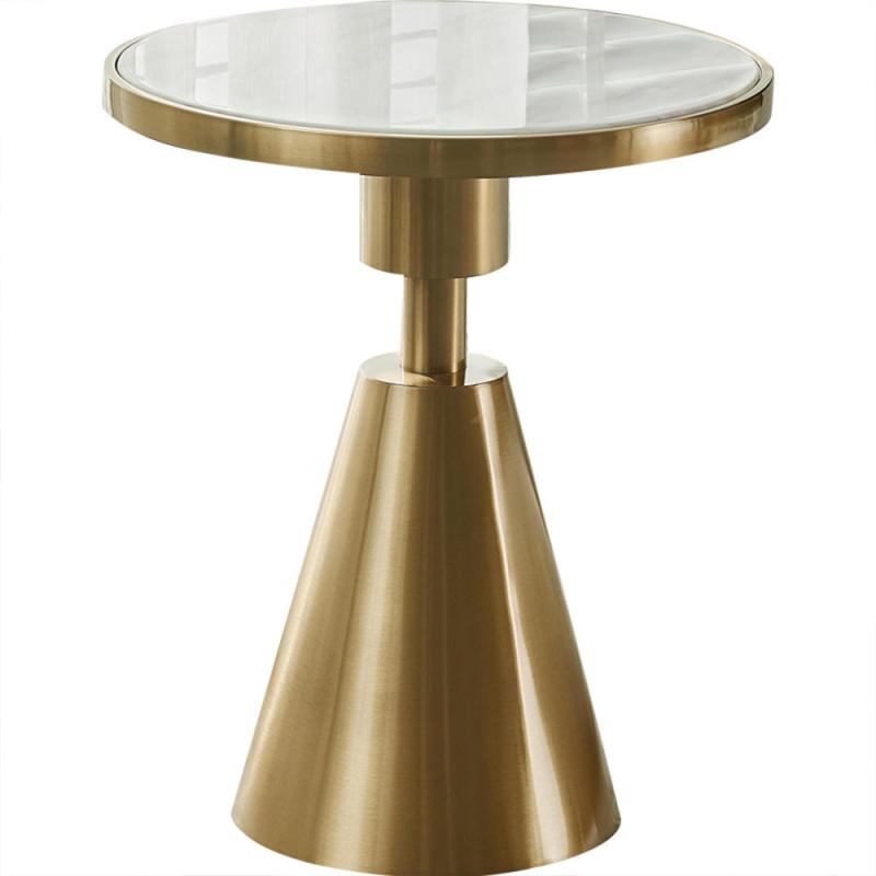 Mureens White Marble Side Table
