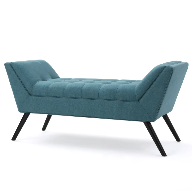 Urban Chic Blue Velvet Trio Bench