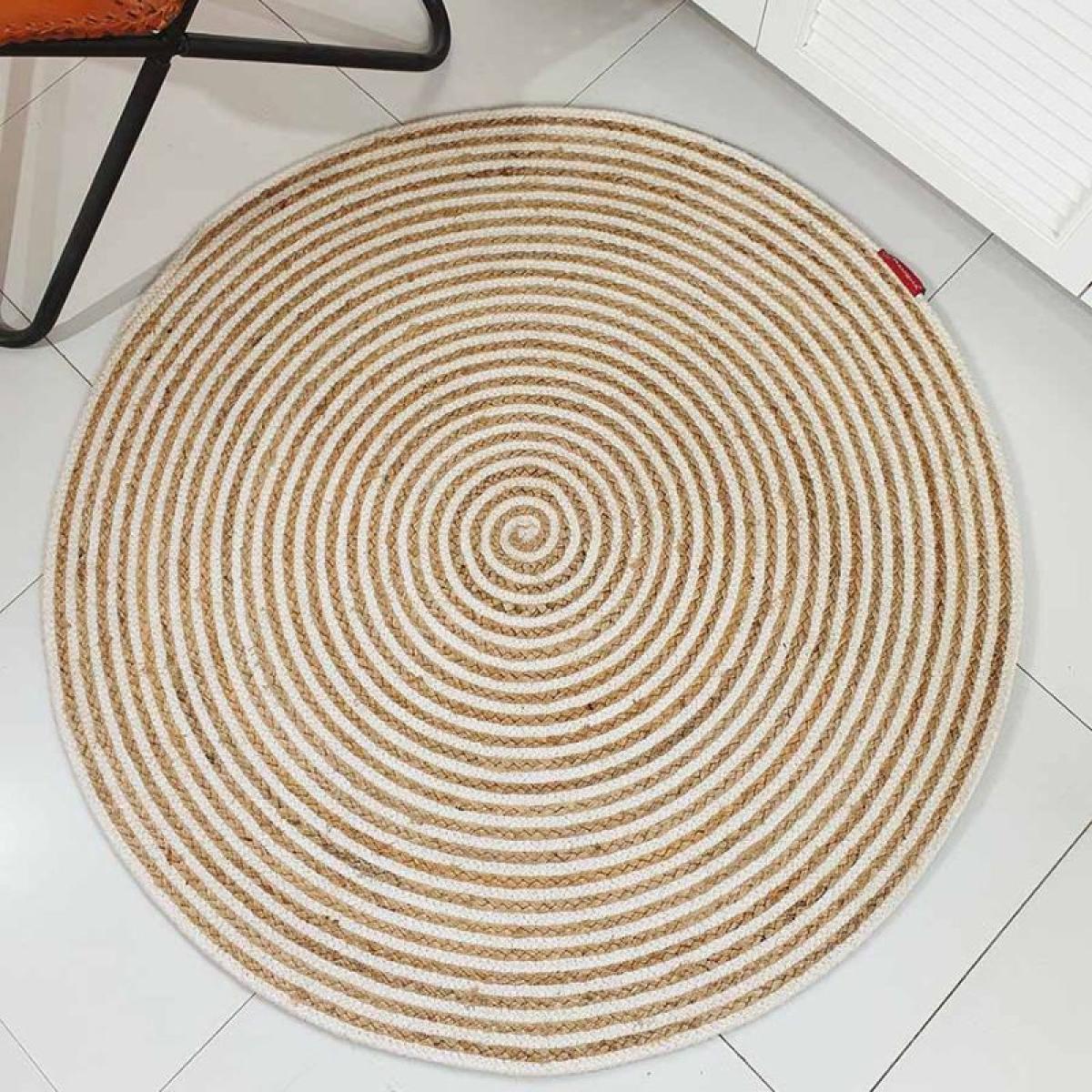 Luxe Round Weave Jute Rug