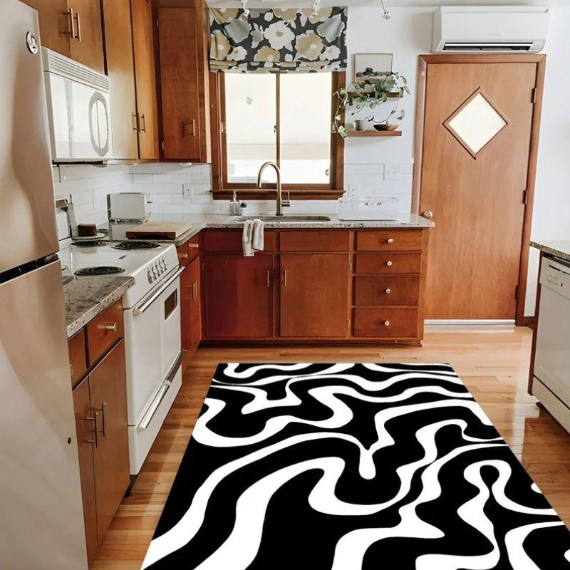 Zebra Chic Monochrome Safari Rug