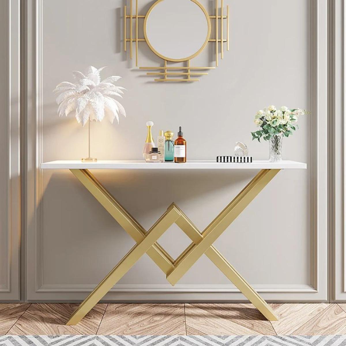 Gold Fusion Console Table