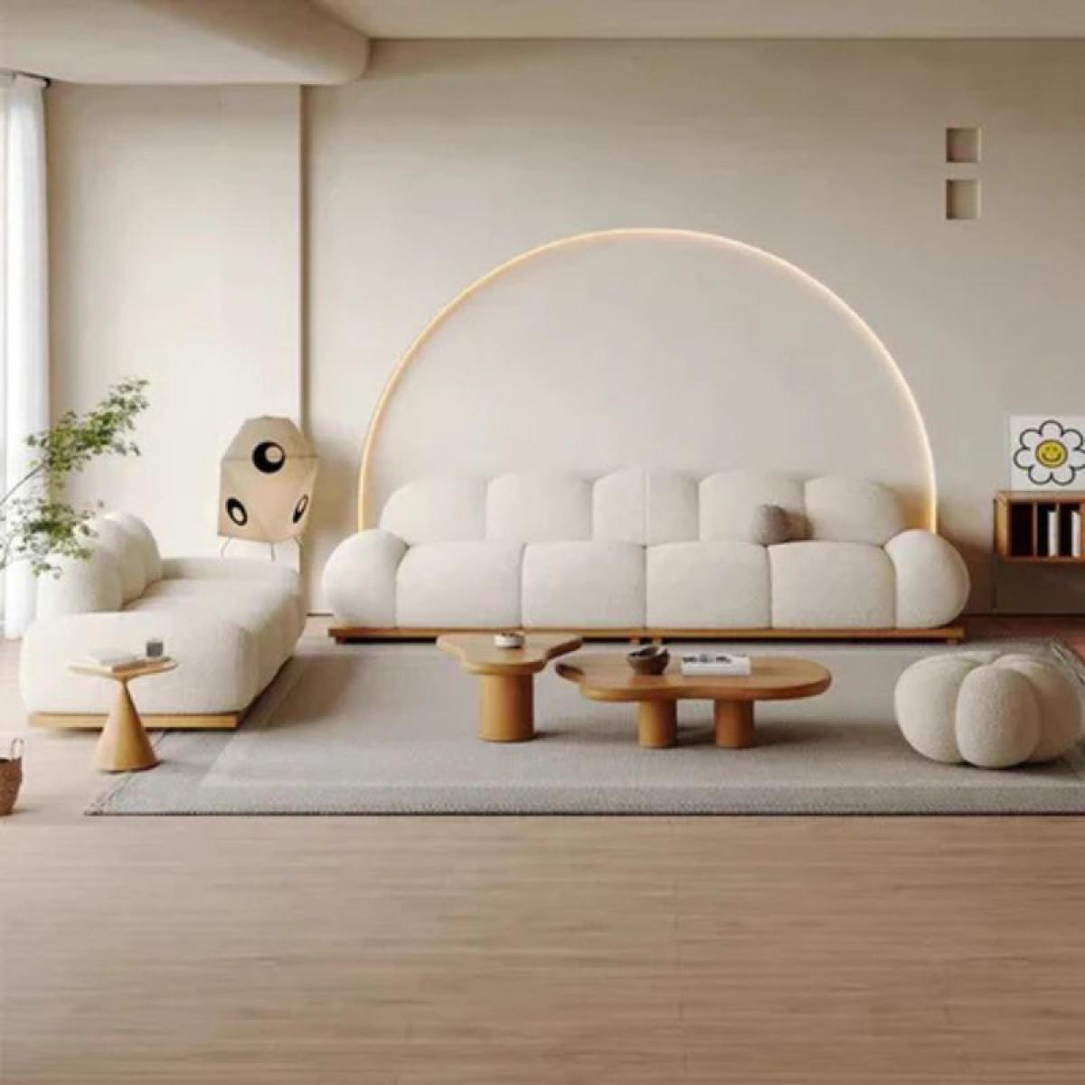 Elegant Cloud Inspired White Sofa