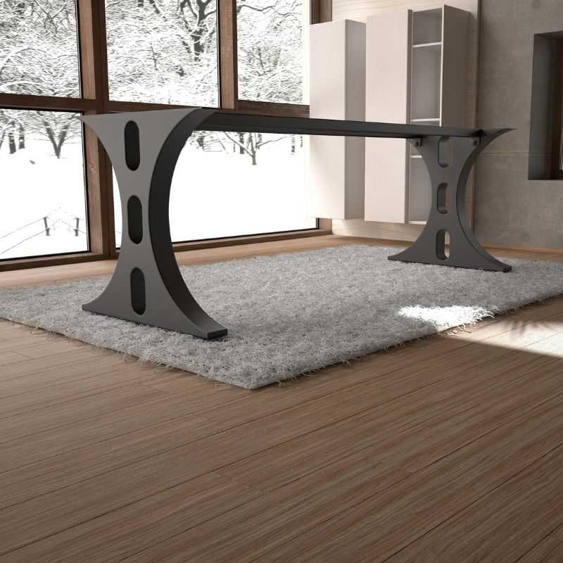 MS Powder C-Shape Coated Metal Table Legs | Industrial Legs Design for Desks & Tab...