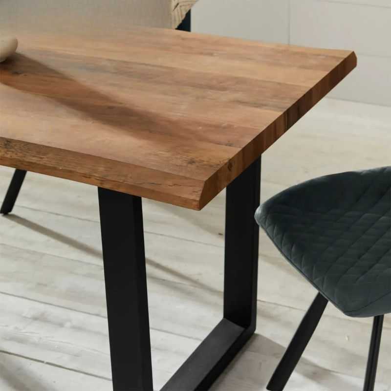 Live Edge Acacia Wood Dining Table Set | Modern Metal Frame | Natural Finish | Din...