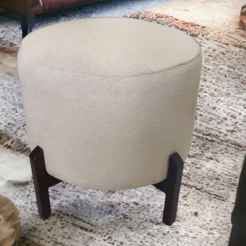 White Pouf Ottoman Stool | Stool | White Pouf Ottoman Stool