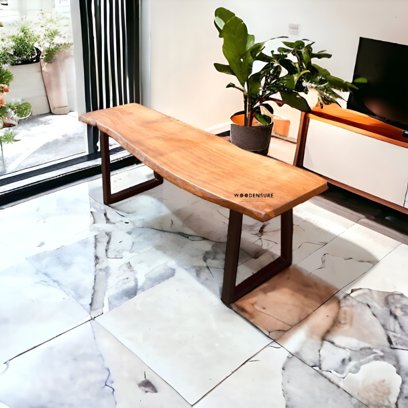 Earthy Elegance Live Edge Bench | Chair | Earthy Elegance Live Edge Bench