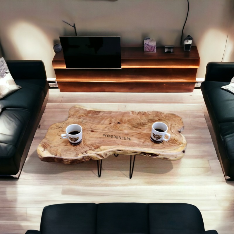 RusticReserve Live Edge Coffee Table | Live Edge Coffee Table | RusticReserve Live Edge Coffee Table