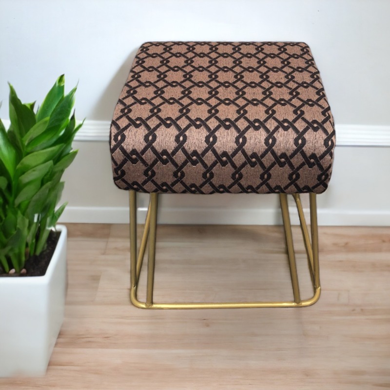 "Metallic Comfort Ottoman Stool " | Stool | "Metallic Comfort Ottoman Stool "