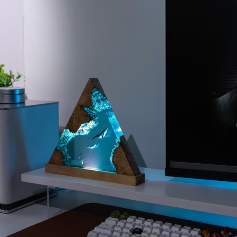 Ocean Voyager Epoxy Resin Glow Lamp | Lamps | Ocean Voyager Epoxy Resin Glow Lamp