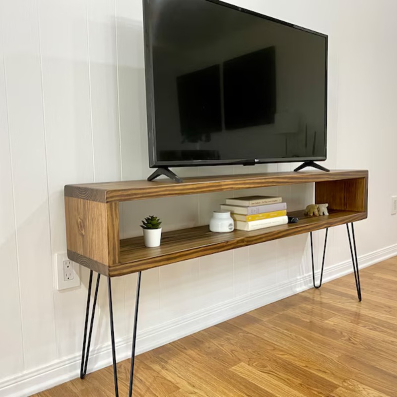 ModernSquare Solid & Metal Frame Console Table | Deleted | ModernSquare Solid & Metal Frame Console Table