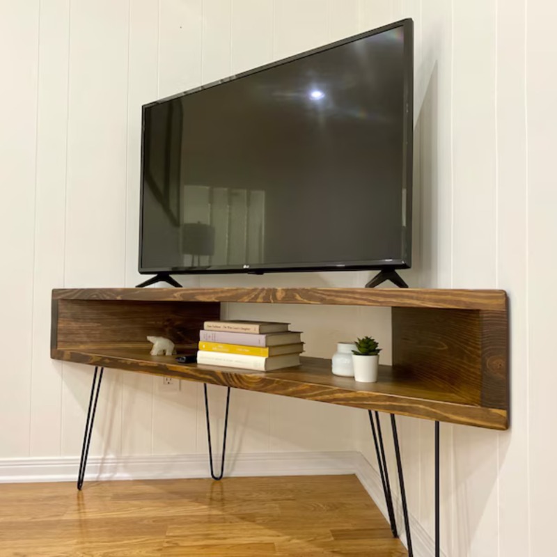 Edge Solid Wood Corner Console Table | Deleted | Edge Solid Wood Corner Console Table