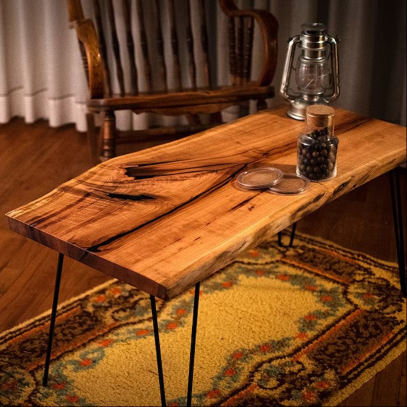 Meager Black Epoxy Resin Coffee Table | Epoxy Resin Coffee Table | Meager Black Epoxy Resin Coffee Table