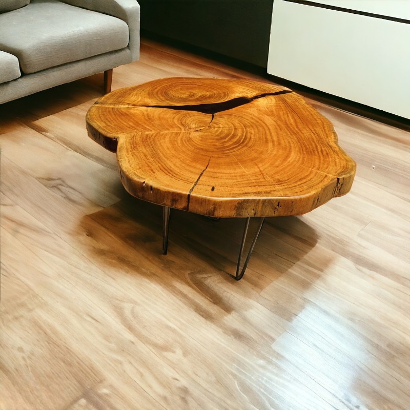 Russet Live Edge Coffee Table | Live Edge Coffee Table | Russet Live Edge Coffee Table