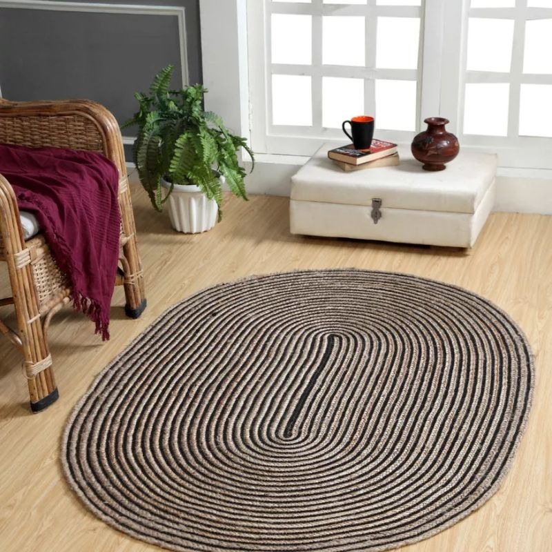 Natural Touch Oval Jute Rug