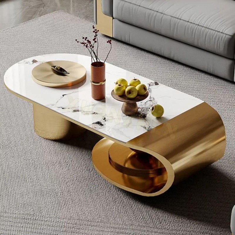 Luxe Gold Accent Center Table