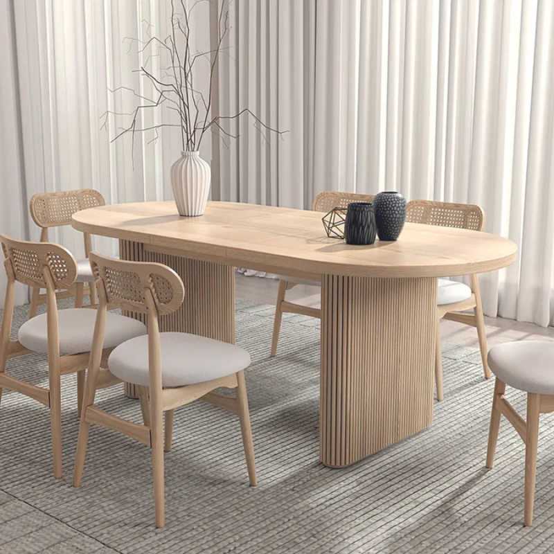 Chicago Natural Wood Dining Table – Scandinavian Simplicity